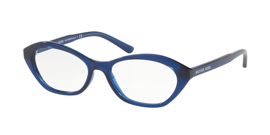 Michael Kors MINORCA MK4052 Irregular Eyeglasses 3326-NAVY 52-16-135 - Color Map navy
