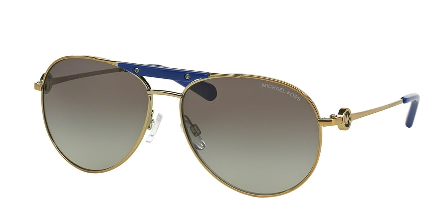 Michael Kors ZANZIBAR MK5001 Pilot Sunglasses 100411-GOLD-TONE 58-14-135 - Color Map gold