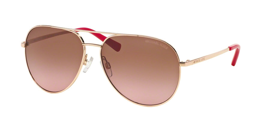 Michael Kors RODINARA MK5009 Pilot Sunglasses 102614-ROSE GOLD 58-13-135 - Color Map gold