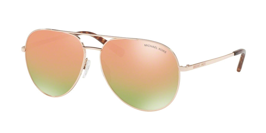 Michael Kors RODINARA MK5009 Pilot Sunglasses 10264Z-ROSE GOLD 58-13-135 - Color Map gold