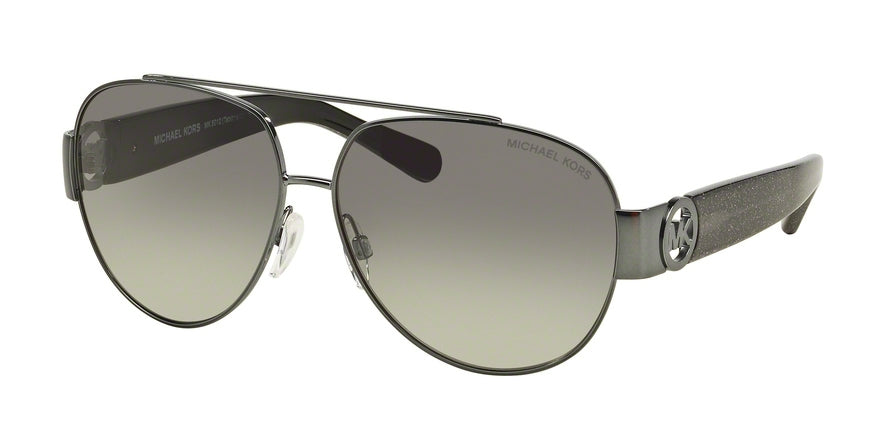 Michael Kors TABITHA II MK5012 Pilot Sunglasses 107111-GUNMETAL/BLACK GLITTER 59-12-135 - Color Map gunmetal