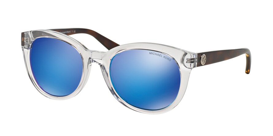 Michael Kors CHAMPAGNE BEACH MK6019 Round Sunglasses 305025-CLEAR TORTOISE 53-20-135 - Color Map havana