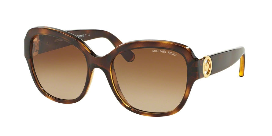 Michael Kors TABITHA III MK6027 Square Sunglasses 300613-DARK TORTOISE 55-18-135 - Color Map havana