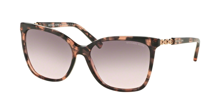 Michael Kors MK 6029 MK6029F Square Sunglasses 31085M-PINK TORTOISE/ROSE GOLD 56-16-135 - Color Map havana