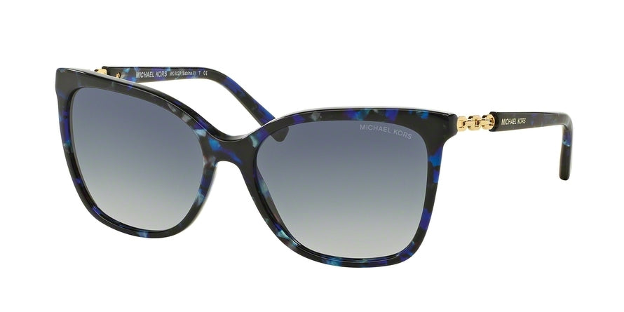 Michael Kors MK6029F Square Sunglasses 31094L-BLUE TORTOISE/GOLD 56-16-135 - Color Map havana