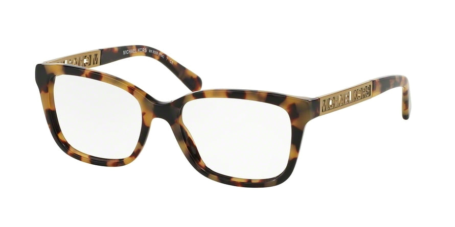 Michael Kors FOZ MK8008 Square Eyeglasses 3013-VINTAGE TORTOISE 52-17-135 - Color Map havana