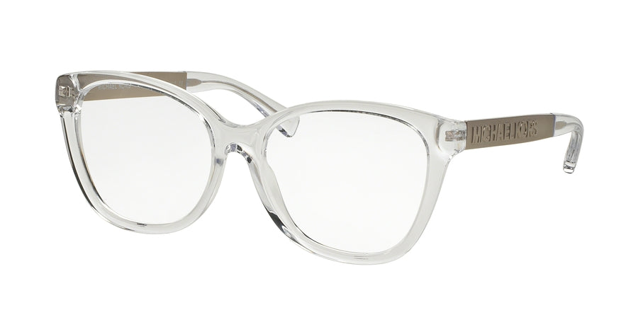 Michael Kors MK8015F Butterfly Eyeglasses 3094-CLEAR/SILVER 54-16-140 - Color Map clear