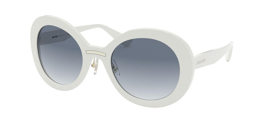 Miu Miu MU04VS Round Sunglasses VAG4R2-TALC 53-23-140 - Color Map ivory