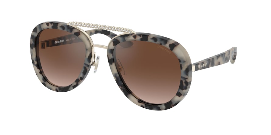 Miu Miu MU05VS Phantos Sunglasses 1596S1-HAVANA SAND MORO 53-22-135 - Color Map havana
