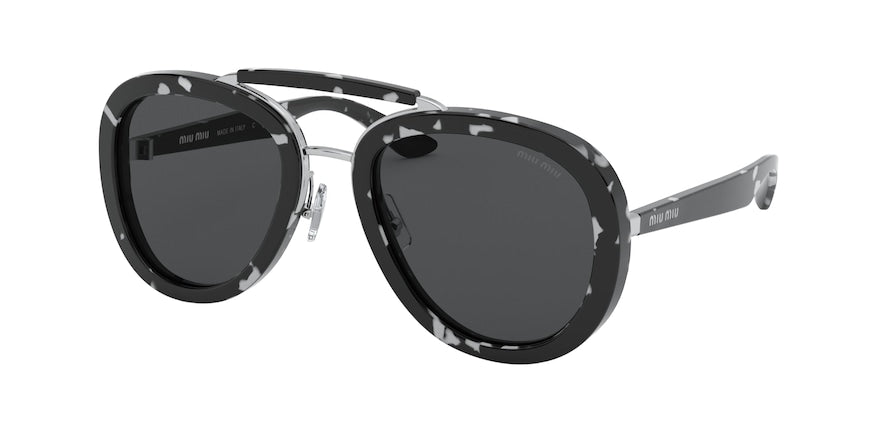 Miu Miu MU05VS Phantos Sunglasses PC75S0-HAVANA WHITE BLACK 53-22-135 - Color Map havana