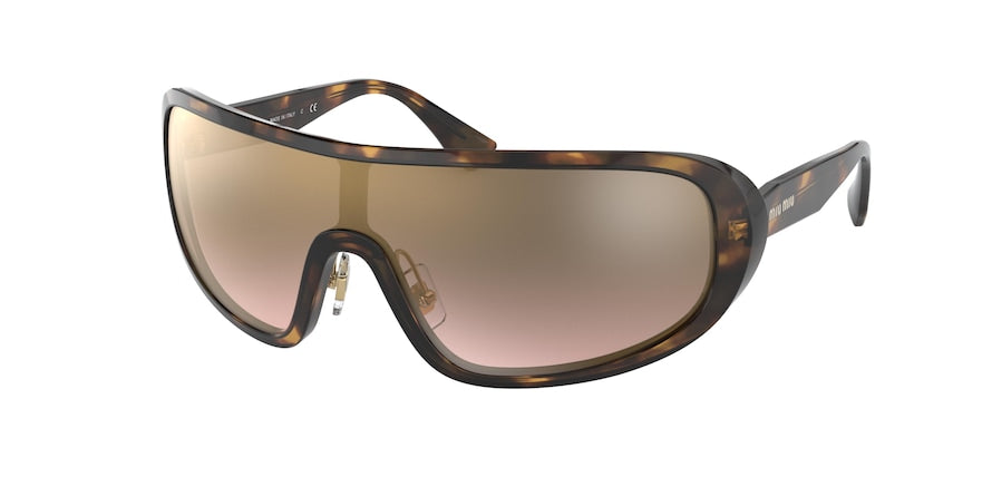 Miu Miu MU06VS Irregular Sunglasses 2AU160-HAVANA 33-136-125 - Color Map havana