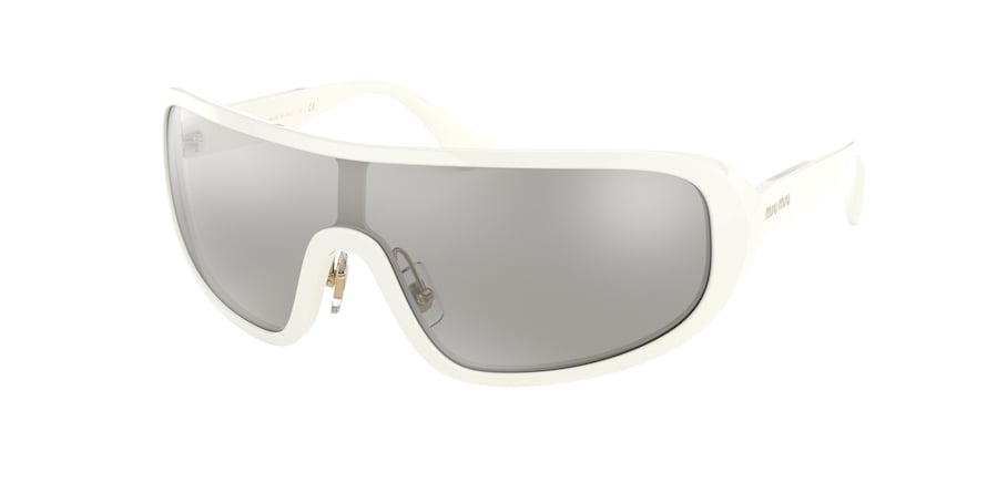 Miu Miu MU06VS Irregular Sunglasses VAG1I2-TALC 33-136-125 - Color Map ivory