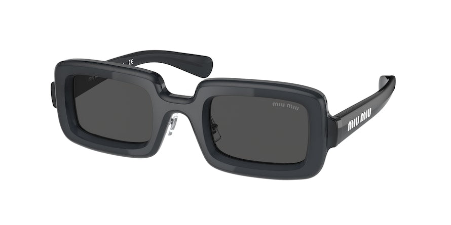 Miu Miu MU09XS Rectangle Sunglasses 06U5S0-GREY OPAL 47-26-145 - Color Map grey