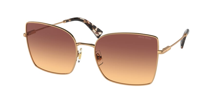 Miu Miu MU51WS Butterfly Sunglasses 7OE07P-ANTIQUE GOLD 59-19-140 - Color Map gold