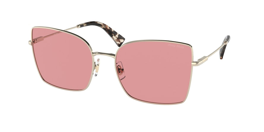 Miu Miu MU51WS Butterfly Sunglasses ZVN08P-PALE GOLD 59-19-140 - Color Map gold