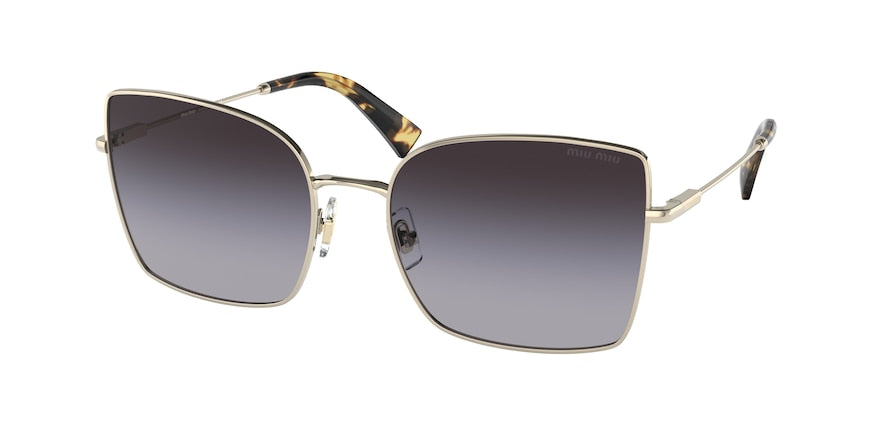 Miu Miu MU51WS Butterfly Sunglasses ZVN5D1-PALE GOLD 59-19-140 - Color Map gold