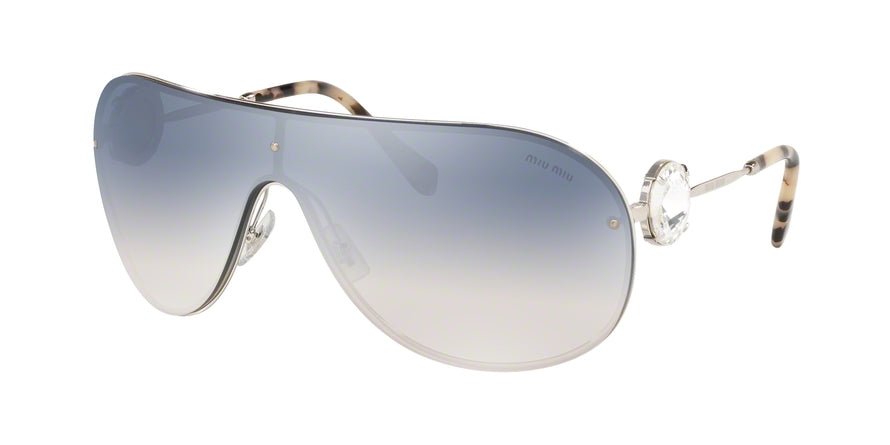 Miu Miu CORE COLLECTION MU67US Pilot Sunglasses 1BC5R0-SILVER 37-137-130 - Color Map silver