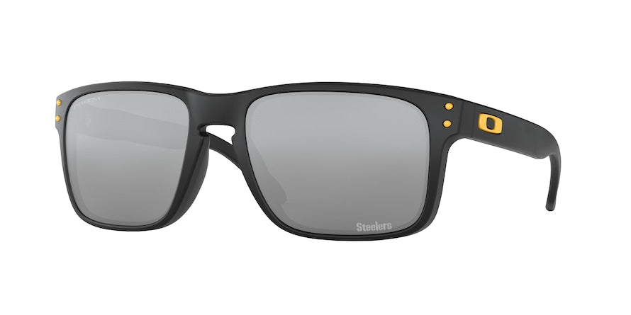 Oakley HOLBROOK OO9102 Square Sunglasses  9102N6-PIT MATTE BLACK 55-18-137 - Color Map black