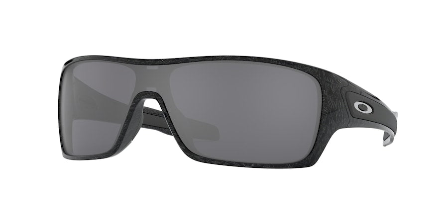 Oakley TURBINE ROTOR OO9307 Rectangle Sunglasses  930702-BLK/SLVRGHOSTTXT 32-132-132 - Color Map black