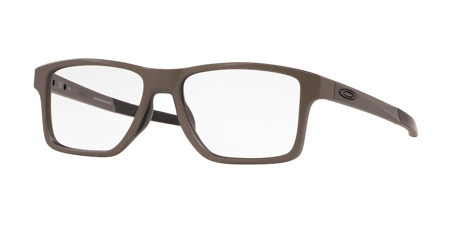 Oakley Optical CHAMFER SQUARED OX8143 Square Eyeglasses  814307-SATIN LEAD 54-16-140 - Color Map multicolor