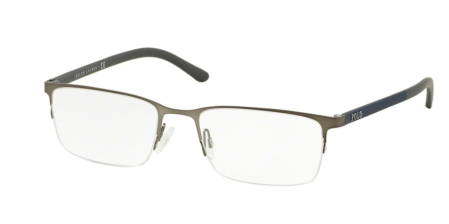 Polo PH1150 Rectangle Eyeglasses  9278-MATTE GUNMETAL 53-18-145 - Color Map gunmetal