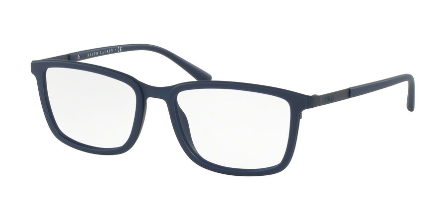 Polo PH1167 Rectangle Eyeglasses  9119-MATTE NAVY BLUE 55-17-145 - Color Map blue