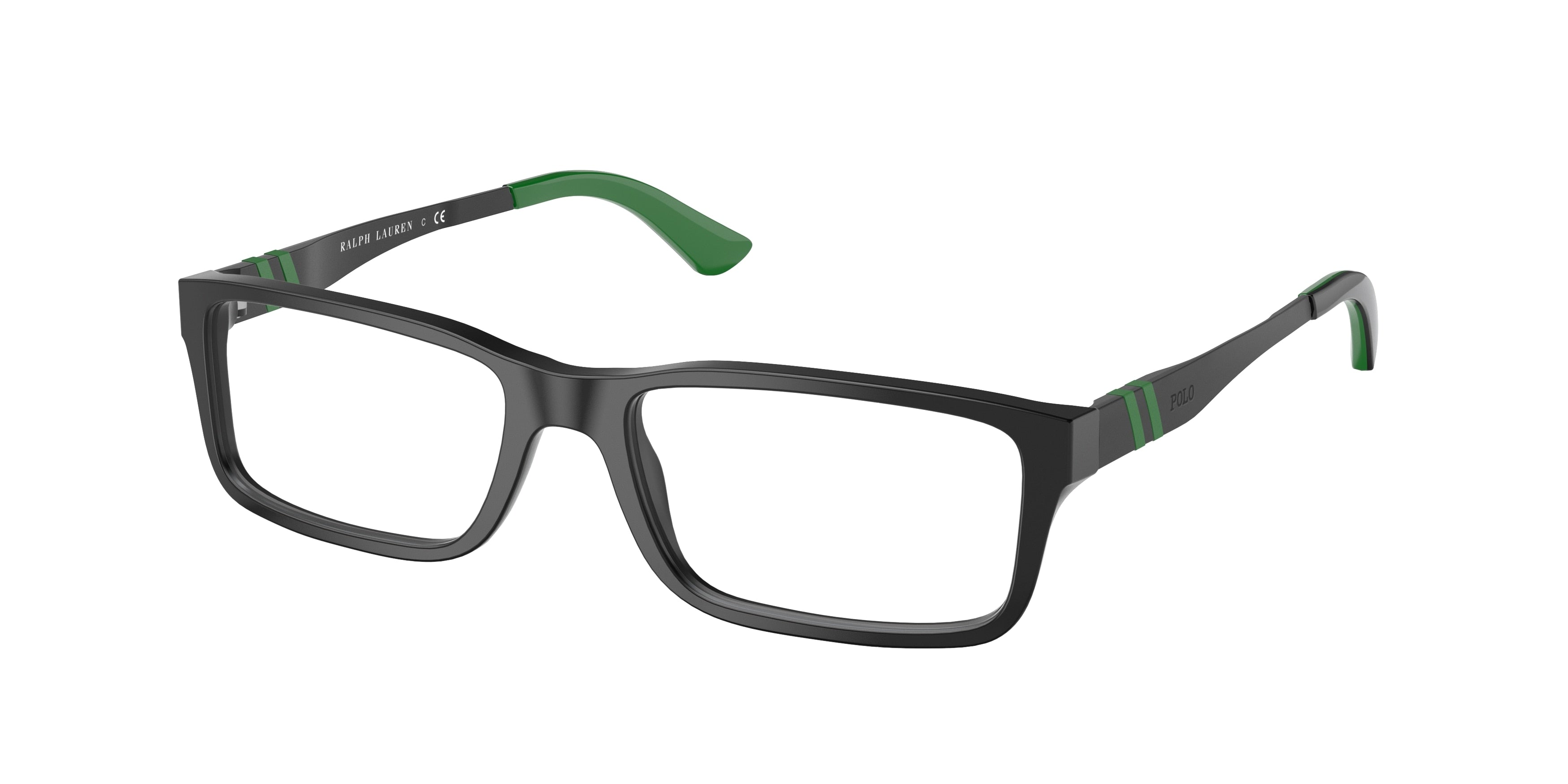 Polo PH2115 Rectangle Eyeglasses  5389-Matte Black 52-140-16 - Color Map Black