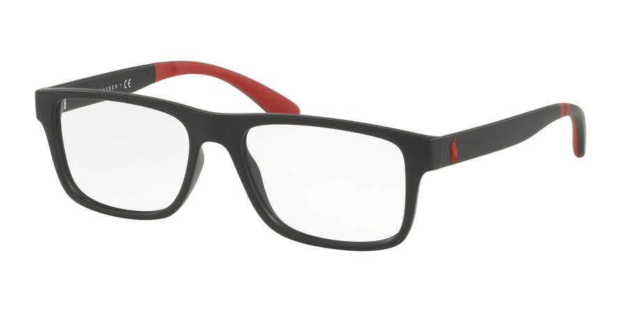Polo PH2182 Rectangle Eyeglasses 5284-MATTE BLACK 54-17-145 - Color Map black
