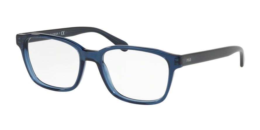 Polo PH2186 Square Eyeglasses 5469-TRANSPARENT BLUE 52-18-145 - Color Map blue