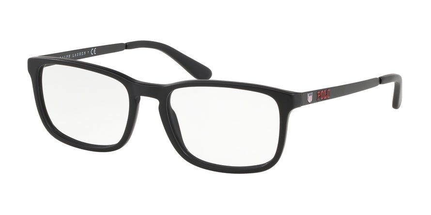 Polo PH2202 Rectangle Eyeglasses 5284-MATTE BLACK 55-18-145 - Color Map black