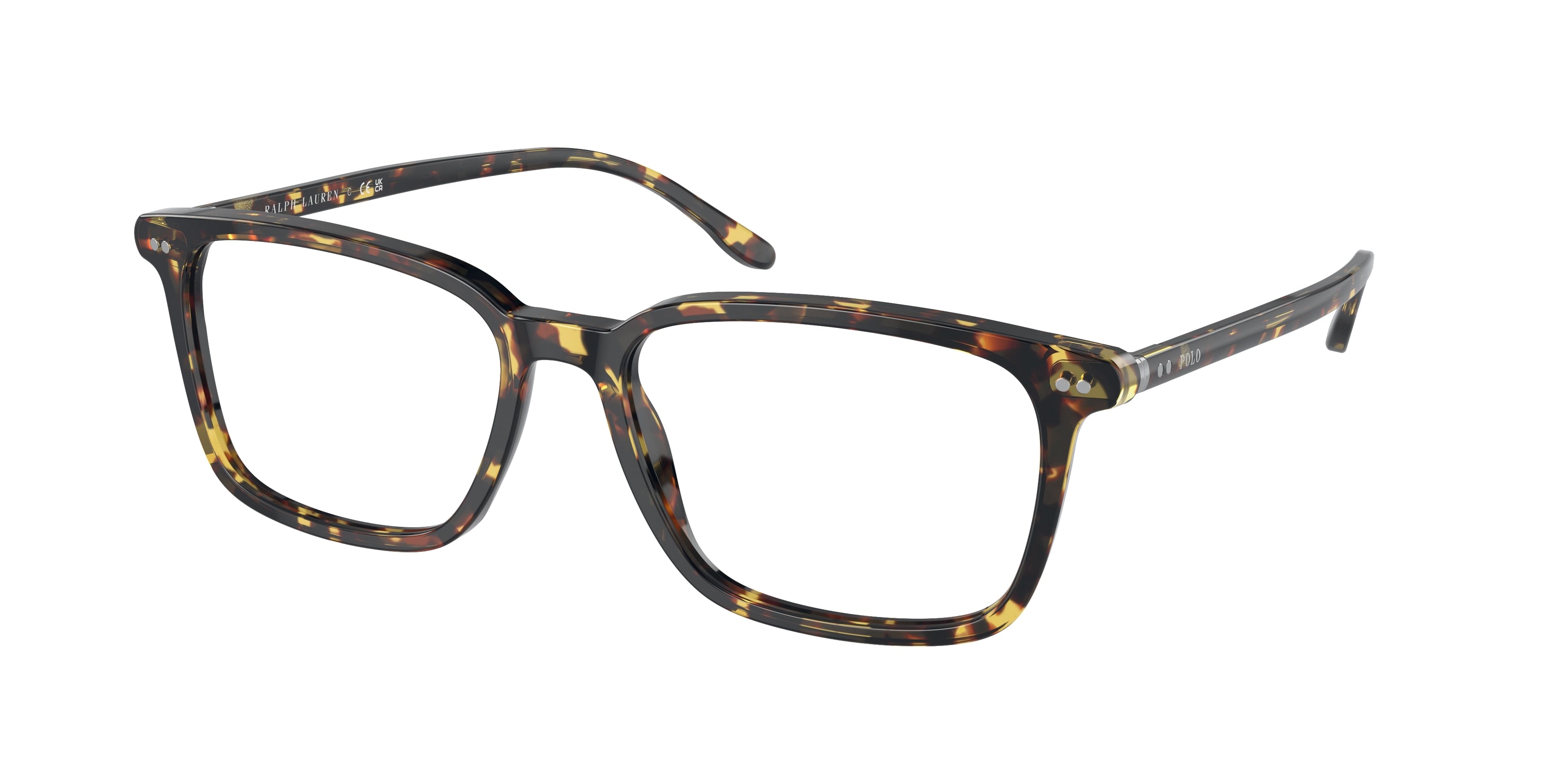 Polo PH2259 Square Eyeglasses 6083-Shiny Milky Yellow Havana 56-150-17 - Color Map Yellow