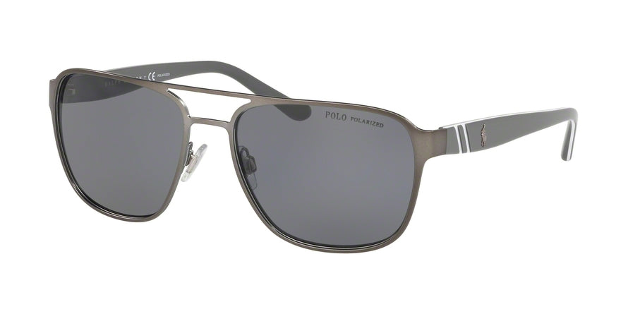Polo PH3125 Square Sunglasses 905081-MATTE GUNMETAL 57-17-140 - Color Map gunmetal