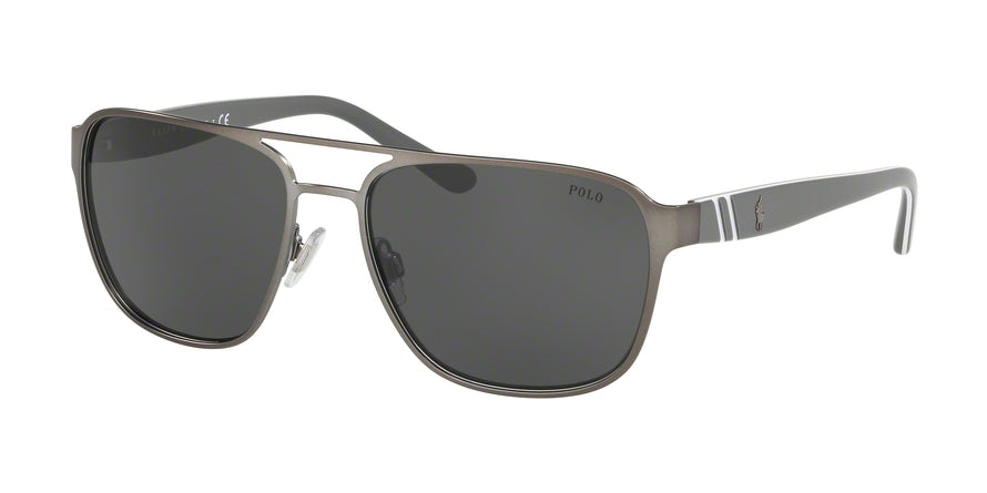 Polo PH3125 Square Sunglasses 905087-MATTE GUNMETAL 57-17-140 - Color Map gunmetal
