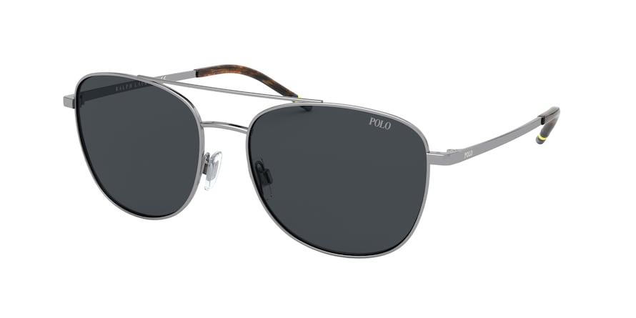 Polo PH3127 Rectangle Sunglasses  900287-GUNMETAL 57-17-145 - Color Map gunmetal