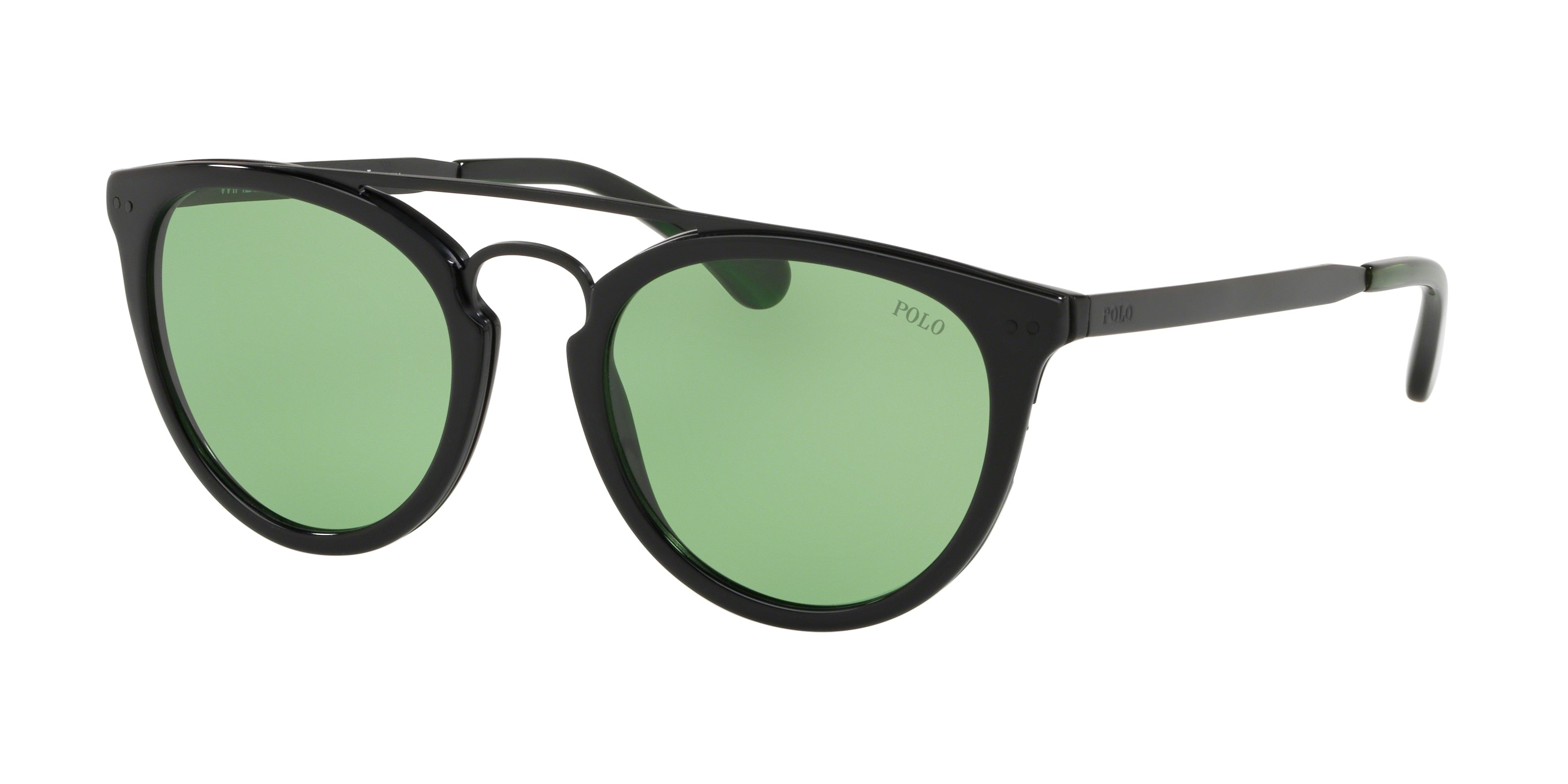 Polo PH4121 Phantos Sunglasses 57012-Shiny Black 51-145-19 - Color Map Black