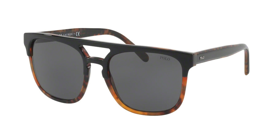 Polo PH4125 Square Sunglasses  526087-TOP BLACK ON JERRY HAVANA 54-18-145 - Color Map black