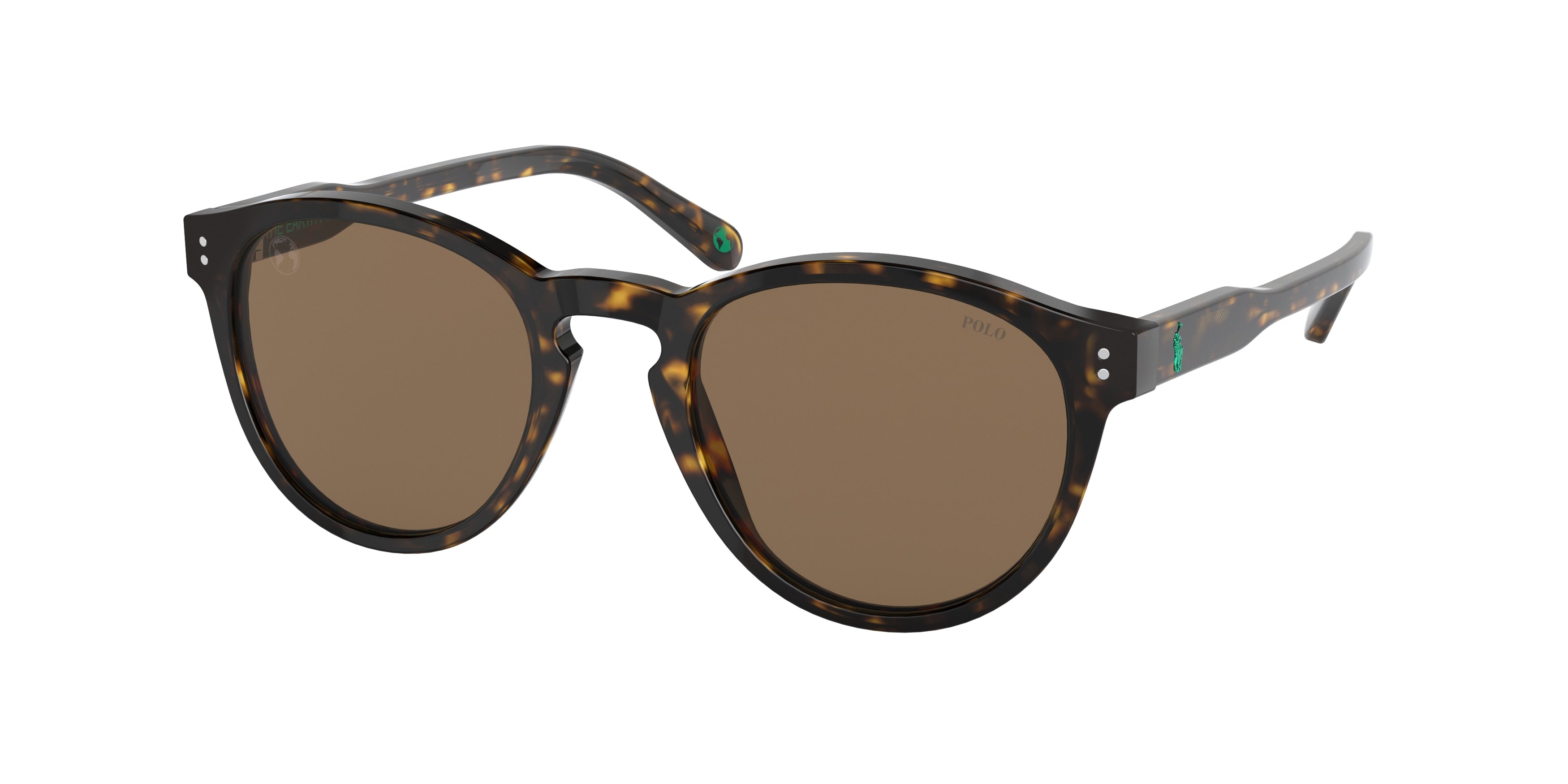 Polo PH4172 Phantos Sunglasses 595473-Shiny Dark Havana 50-145-21 - Color Map Brown