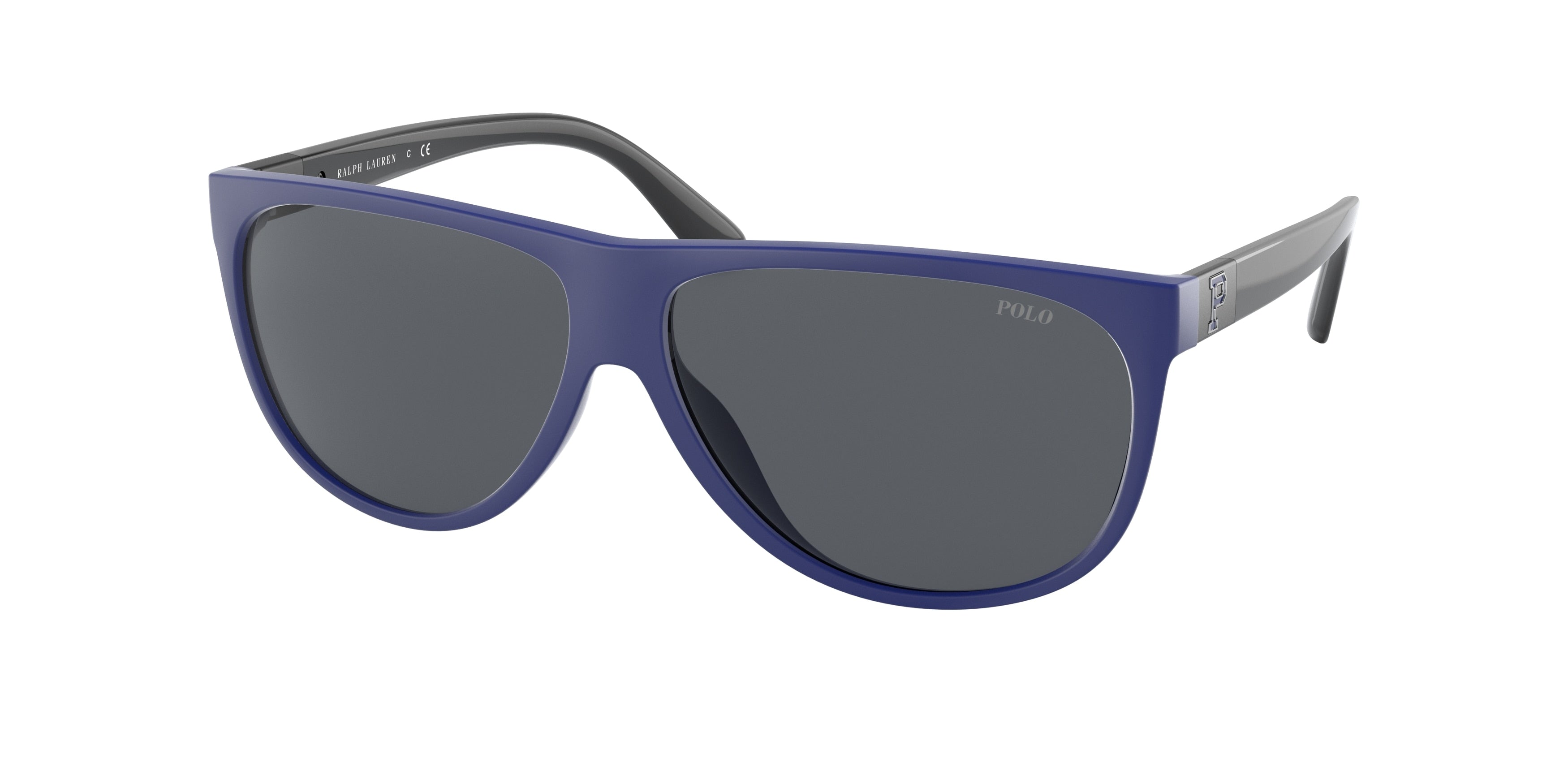 Polo PH4174 Pilot Sunglasses 596287-Matte Royal Blue 60-140-12 - Color Map Blue