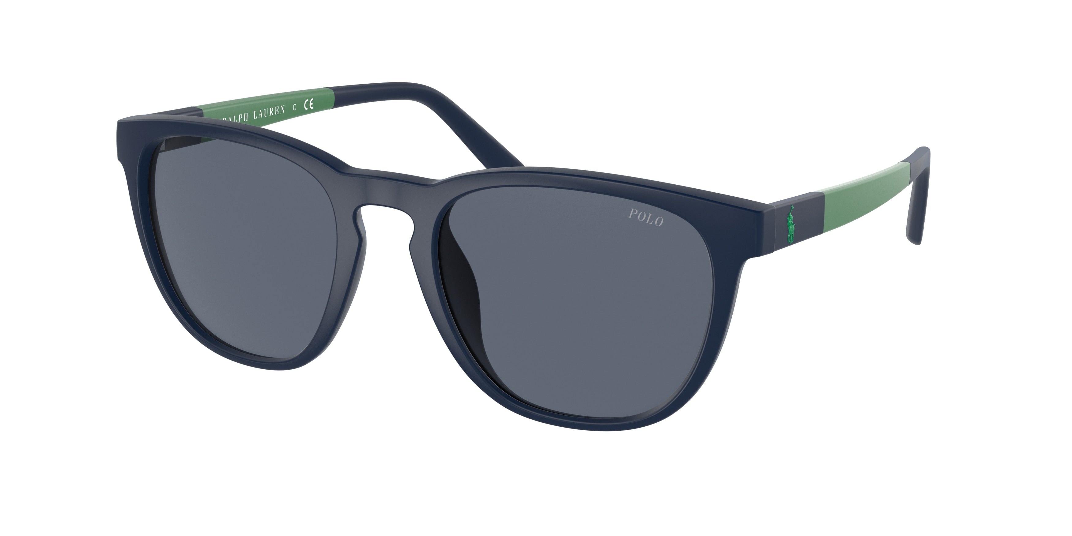 Polo PH4182U Pillow Sunglasses 550687-Matte Navy Blue 53-145-20 - Color Map Blue