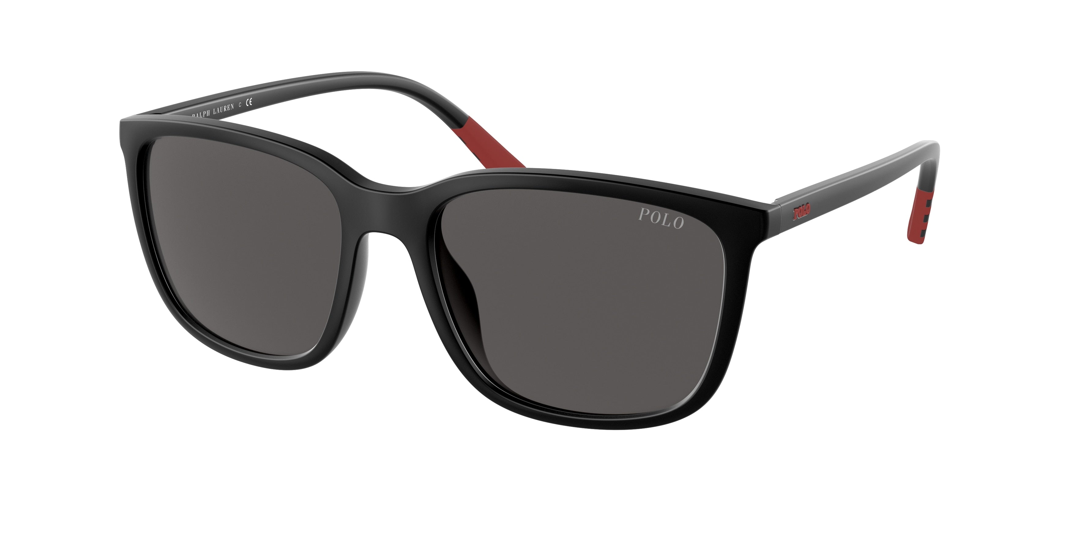 Polo PH4185U Pillow Sunglasses 537587-Matte Black 56-145-18 - Color Map Black