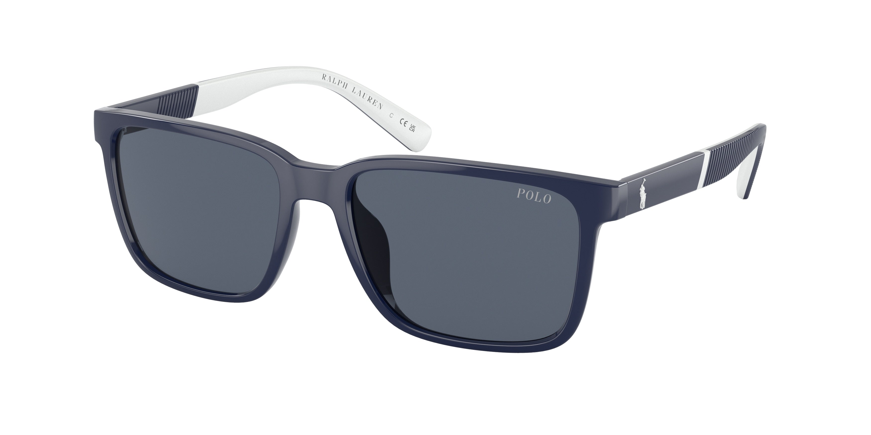 Polo PH4189U Rectangle Sunglasses 562087-Shiny Navy Blue 55-145-17 - Color Map Blue