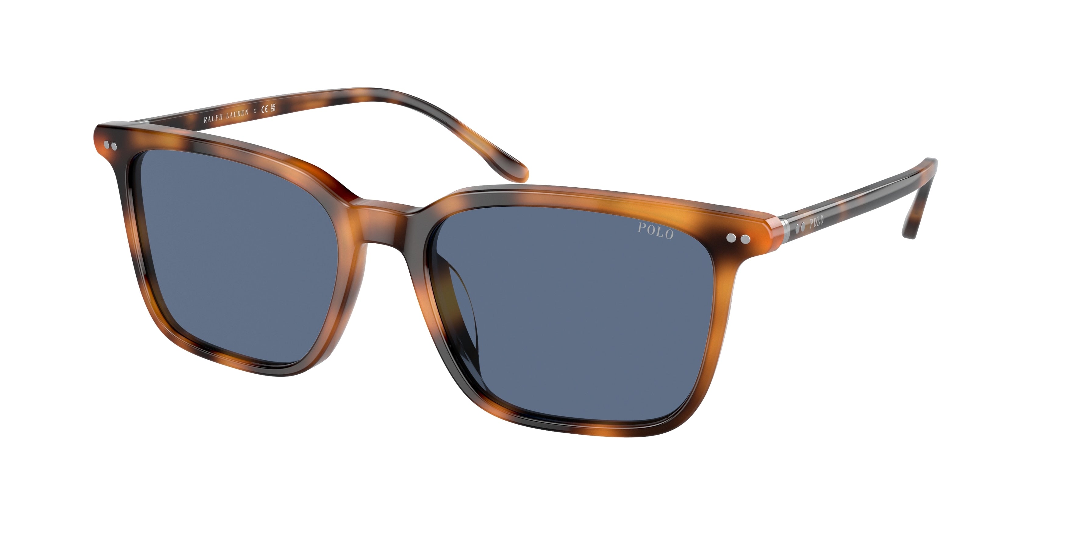Polo PH4194U Square Sunglasses 608980-Shiny Red Havana 56-150-18 - Color Map Red
