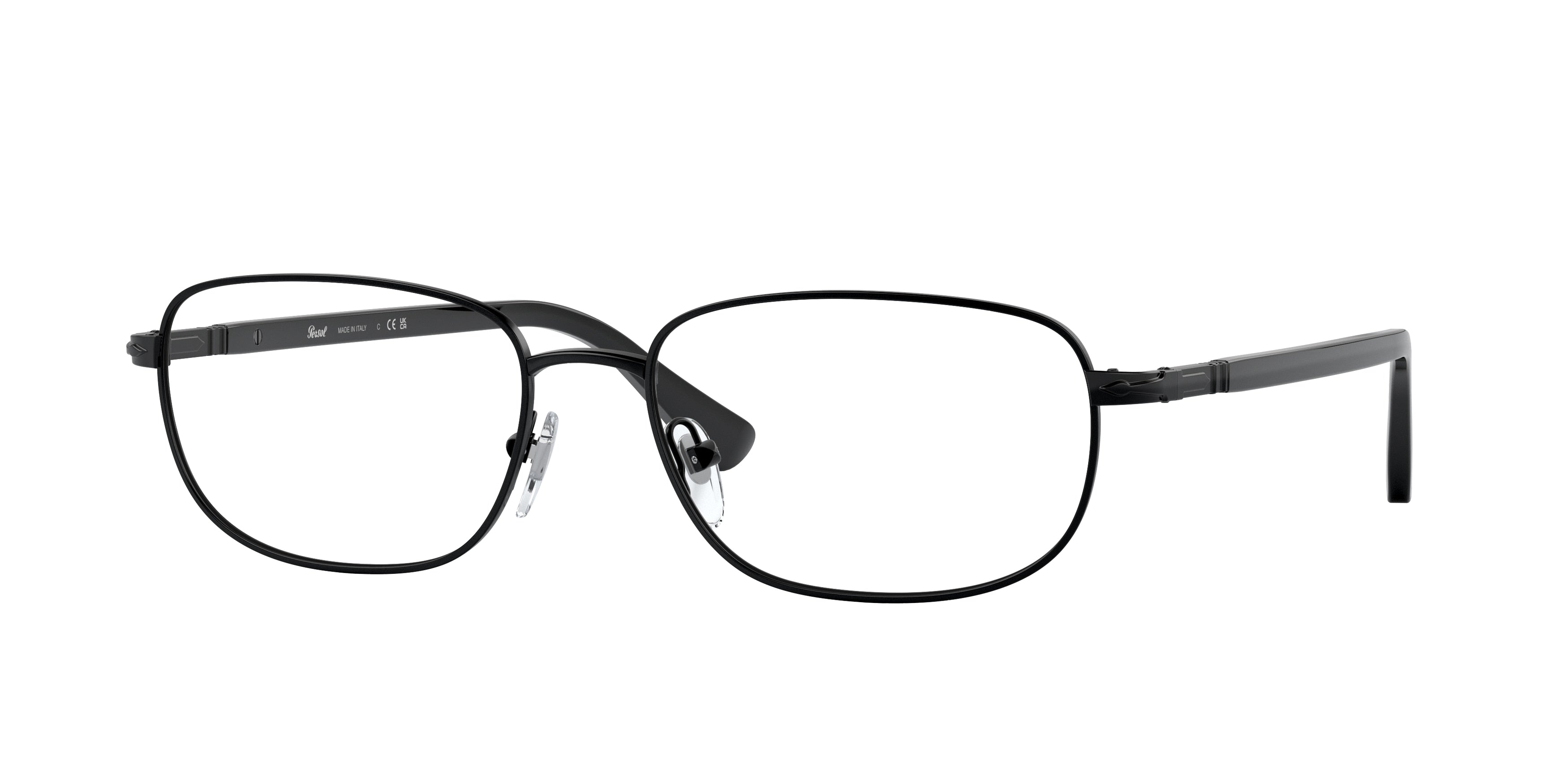 Persol PO1005V Oval Eyeglasses  1151-Demigloss Black 56-145-17 - Color Map Black