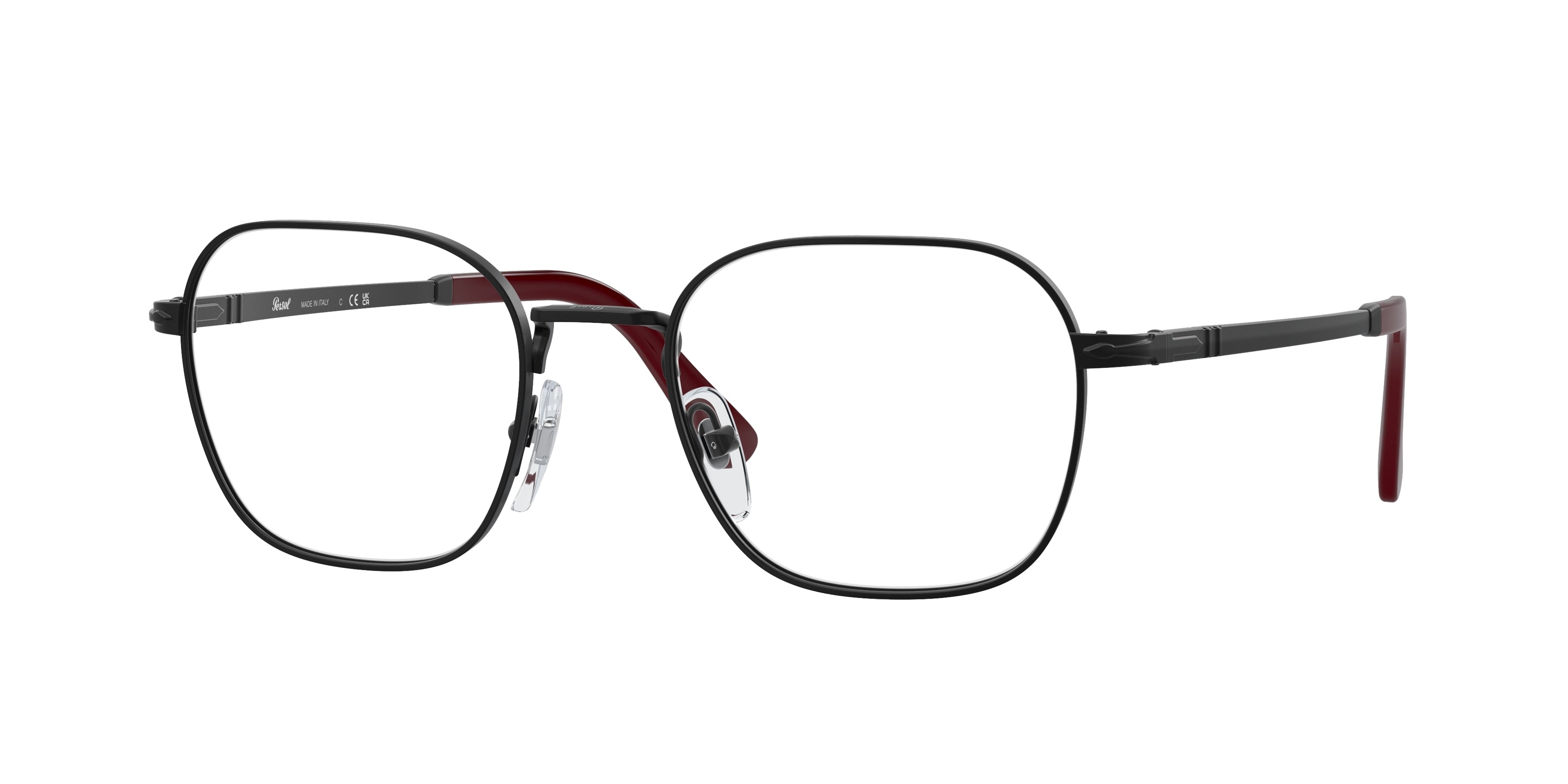 Persol PO1010V Pillow Eyeglasses  1078-Black 52-145-20 - Color Map Black
