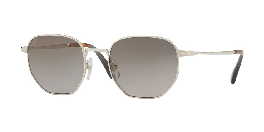 Persol PO2446S Irregular Sunglasses 518/M3-SILVER 52-20-145 - Color Map silver