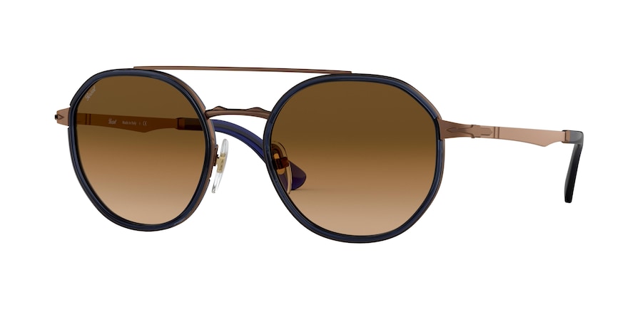Persol PO2456S Phantos Sunglasses 109551-BROWN & BLUE 53-20-145 - Color Map brown