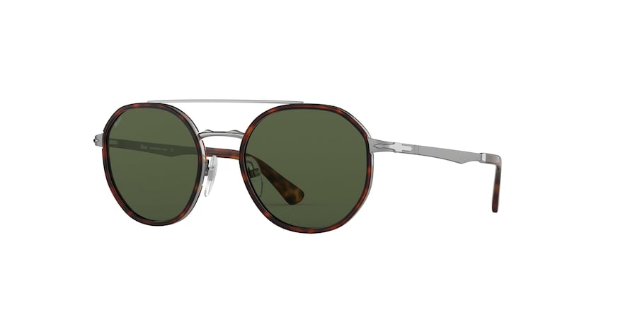 Persol PO2456S Phantos Sunglasses 513/31-GUNMETAL & HAVANA 53-20-145 - Color Map gunmetal
