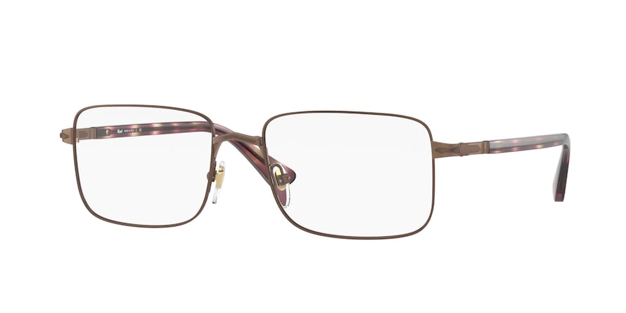 Persol PO2482V Rectangle Eyeglasses 1081-BROWN 54-18-140 - Color Map brown