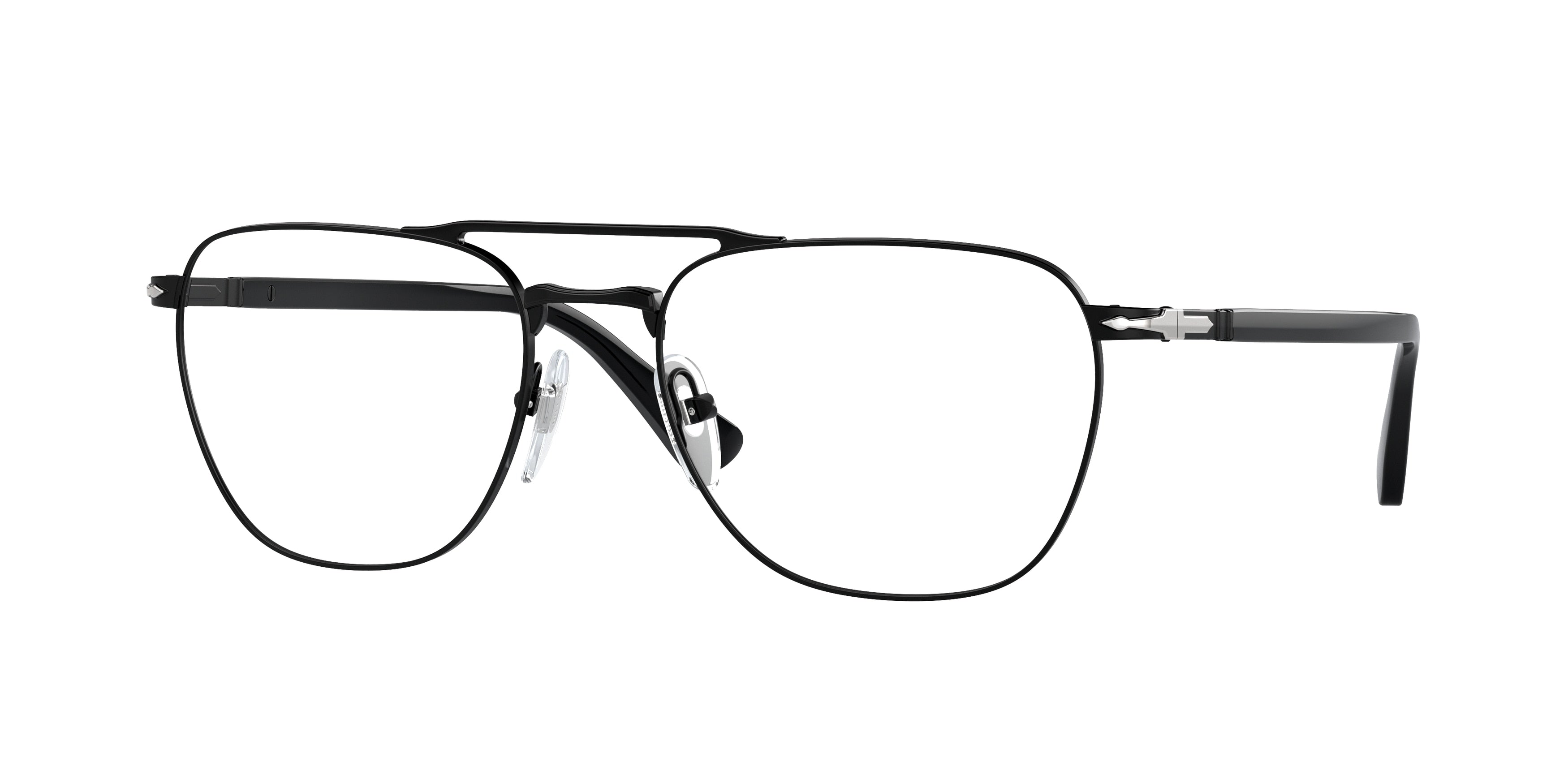 Persol PO2494V Pillow Eyeglasses  1078-Black 55-140-18 - Color Map Black