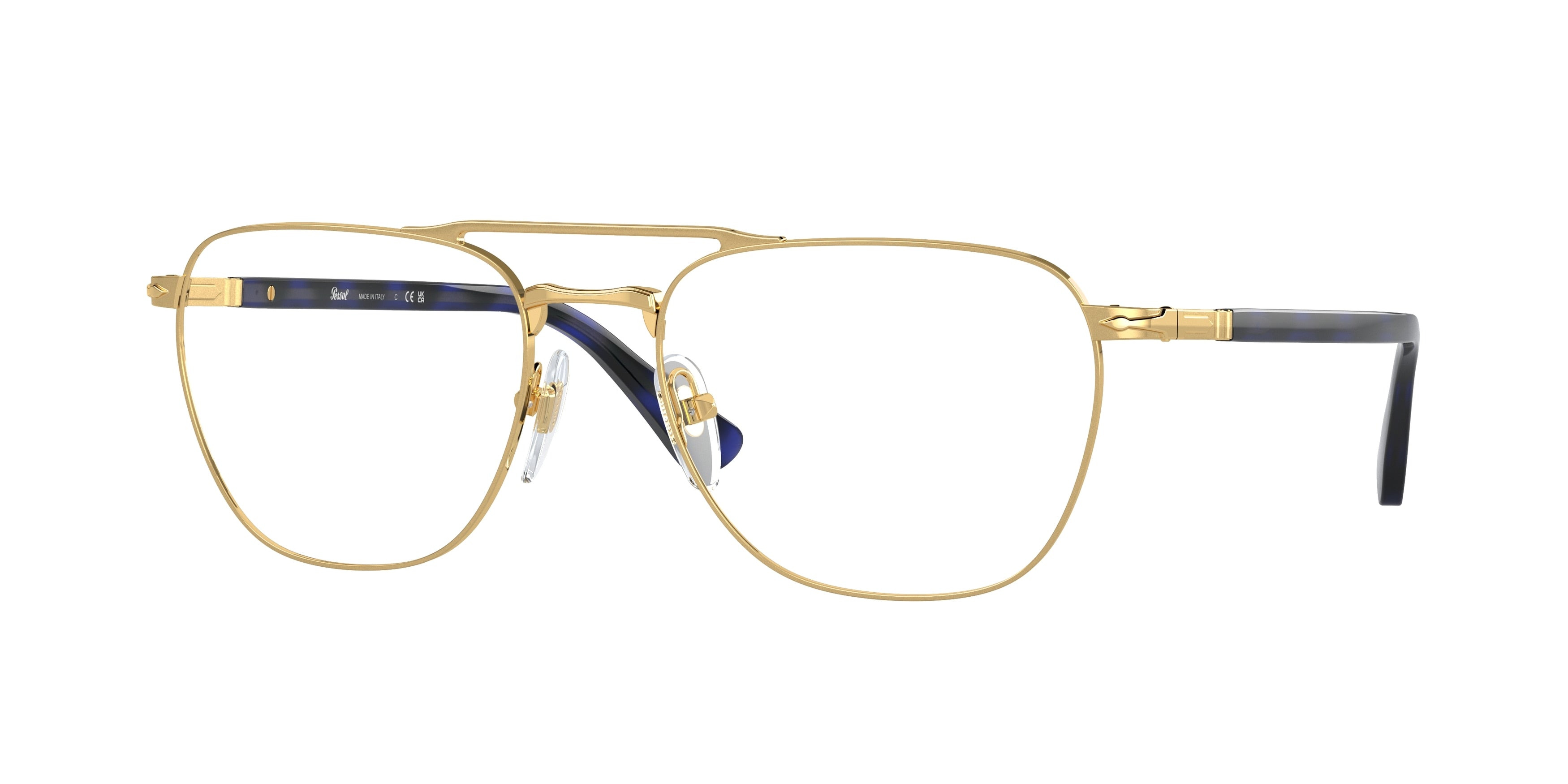 Persol PO2494V Pillow Eyeglasses  1141-Gold 55-140-18 - Color Map Gold